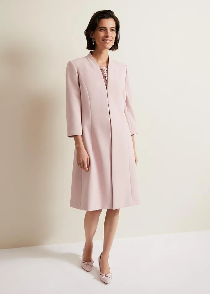 Women Phase Eight Jackets Daisy Tailored Coat Pale Pink