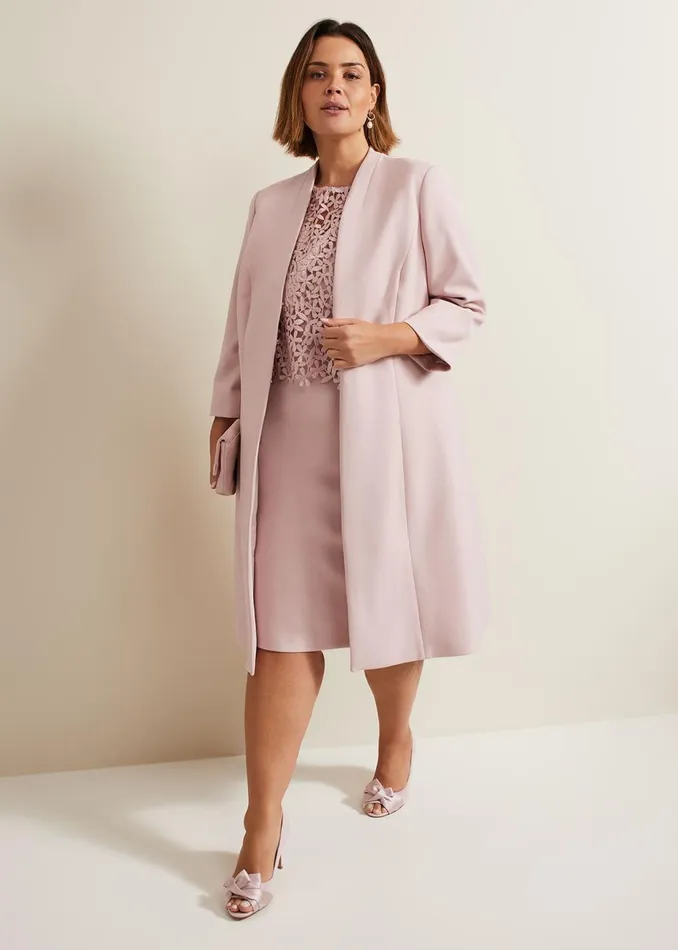 Women Phase Eight Jackets Daisy Tailored Coat Pale Pink
