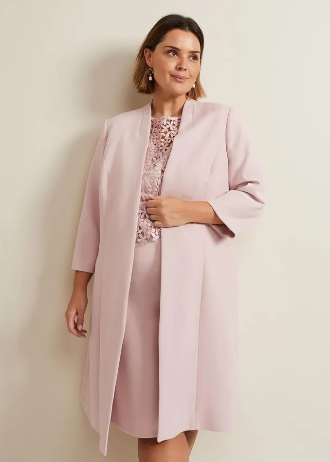 Women Phase Eight Jackets Daisy Tailored Coat Pale Pink
