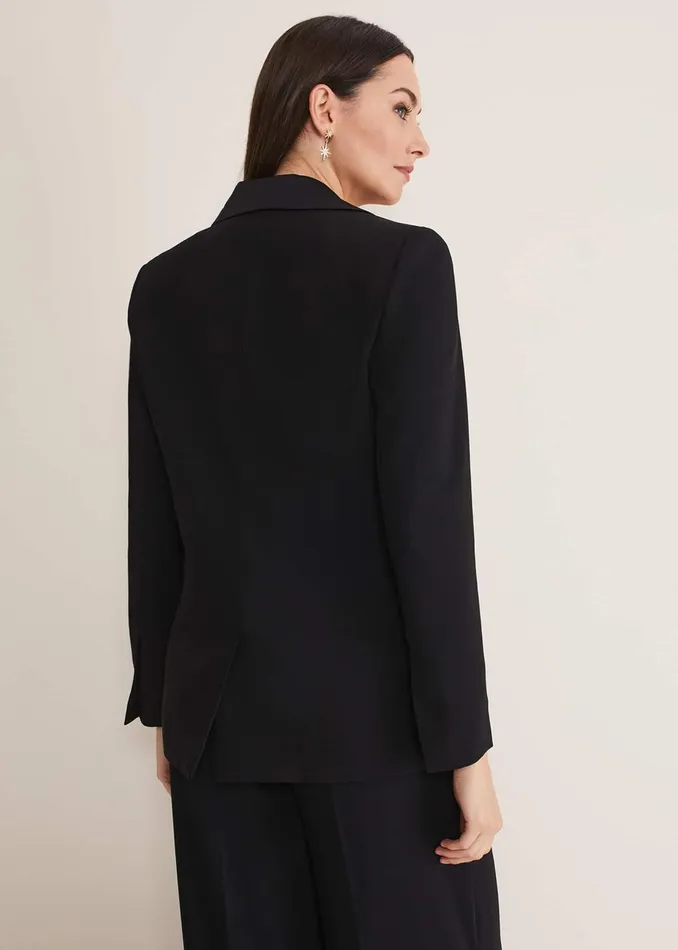 Women Phase Eight Jackets Elandra Black Tux Blazer Black