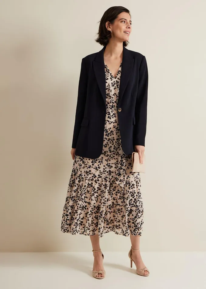 Women Phase Eight Jackets Elandra Navy Tux Blazer Navy