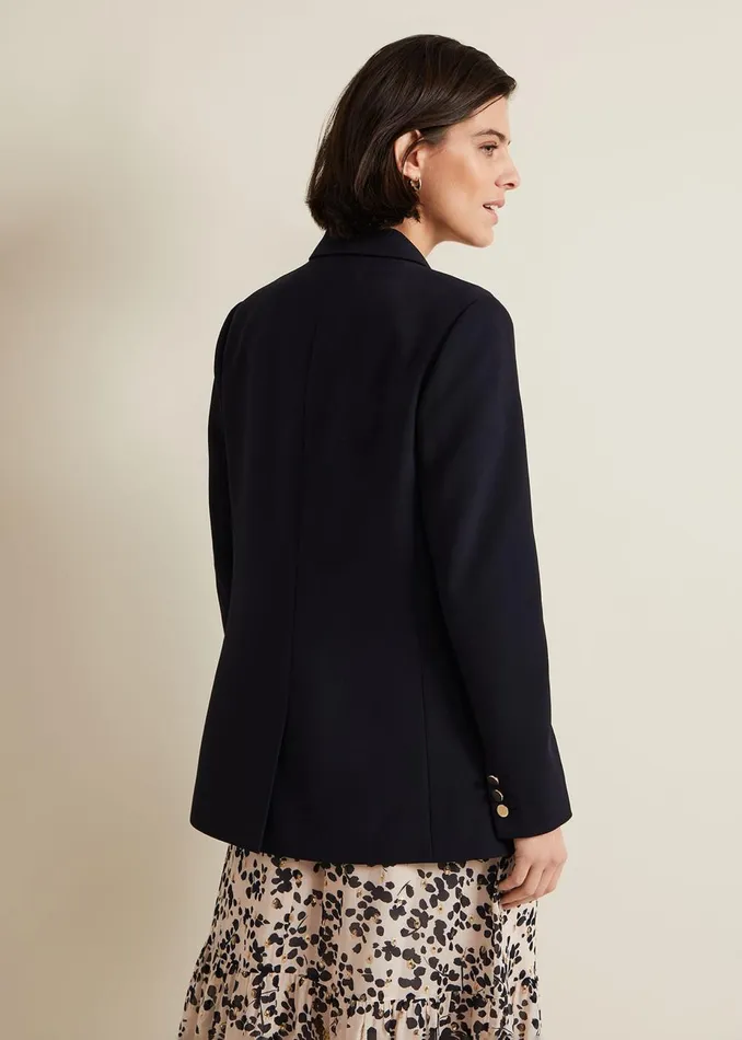 Women Phase Eight Jackets Elandra Navy Tux Blazer Navy