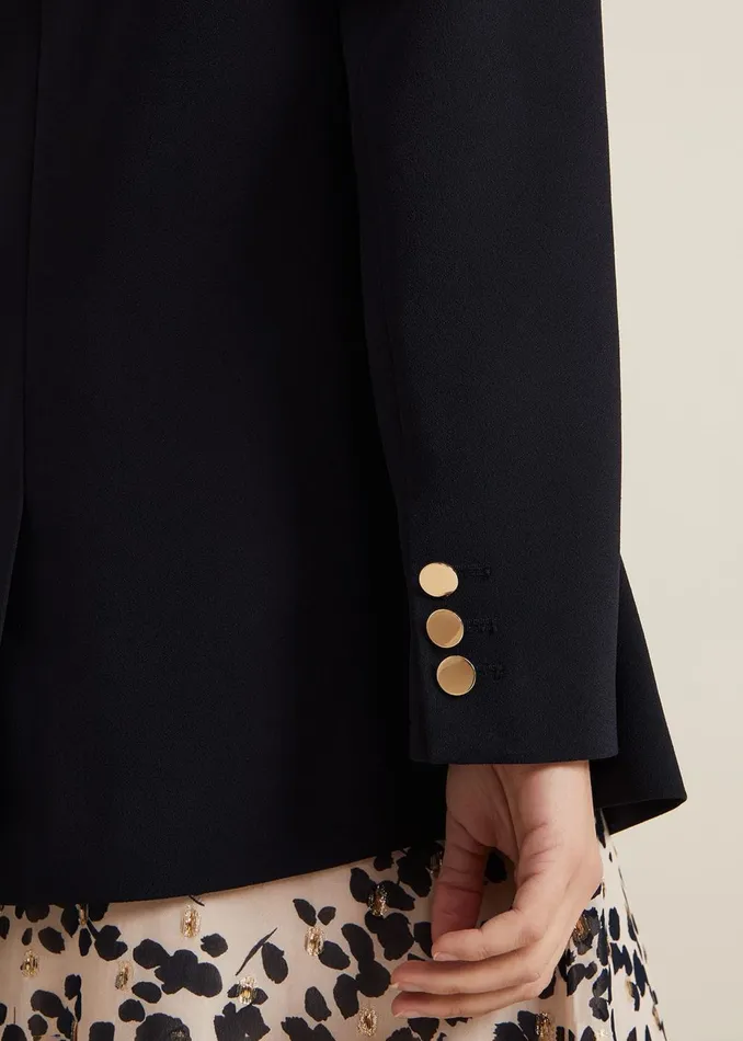 Women Phase Eight Jackets Elandra Navy Tux Blazer Navy