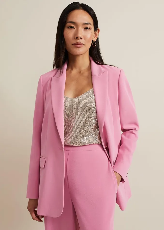 Women Phase Eight Jackets Elandra Pink Tux Blazer Pink