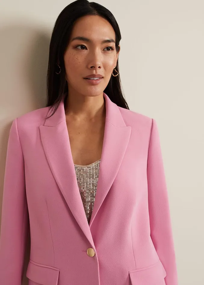 Women Phase Eight Jackets Elandra Pink Tux Blazer Pink