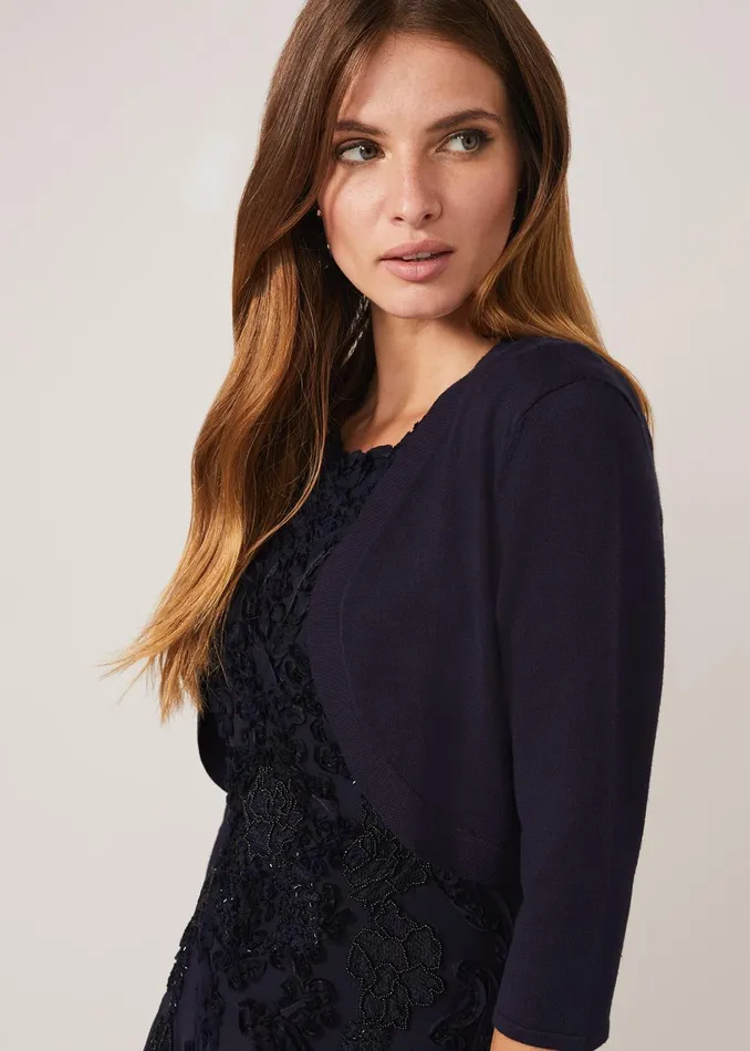 Women Phase Eight Jackets Elisha Occasion Bolero Navy