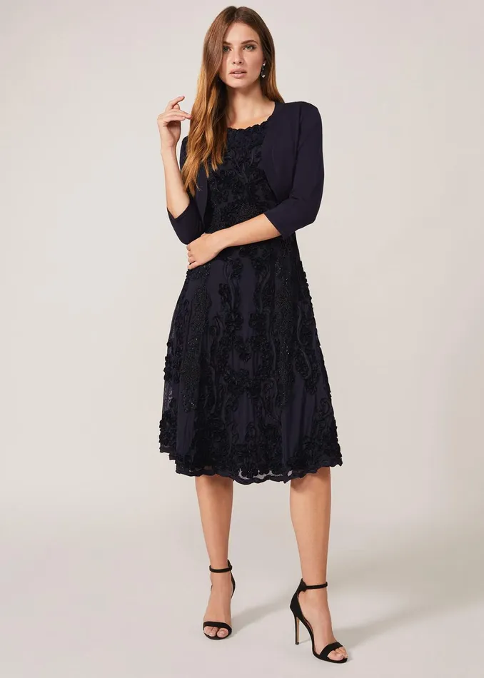 Women Phase Eight Jackets Elisha Occasion Bolero Navy
