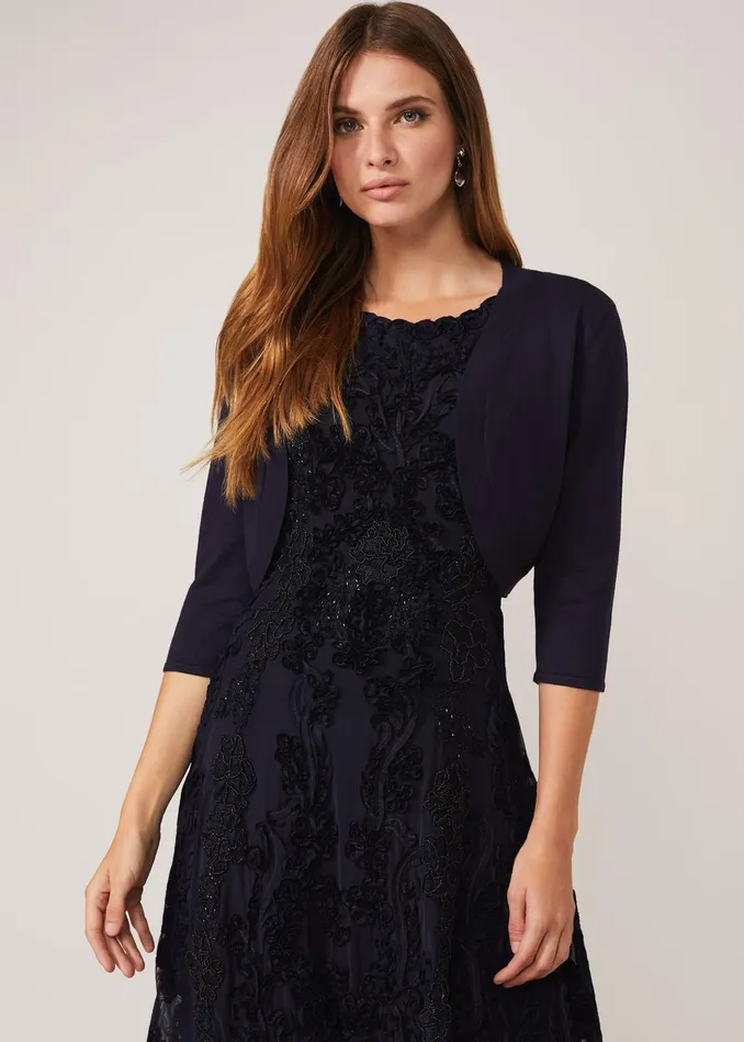Women Phase Eight Jackets Elisha Occasion Bolero Navy