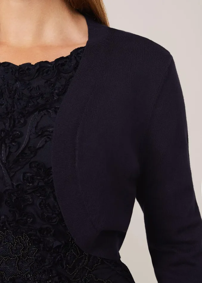 Women Phase Eight Jackets Elisha Occasion Bolero Navy