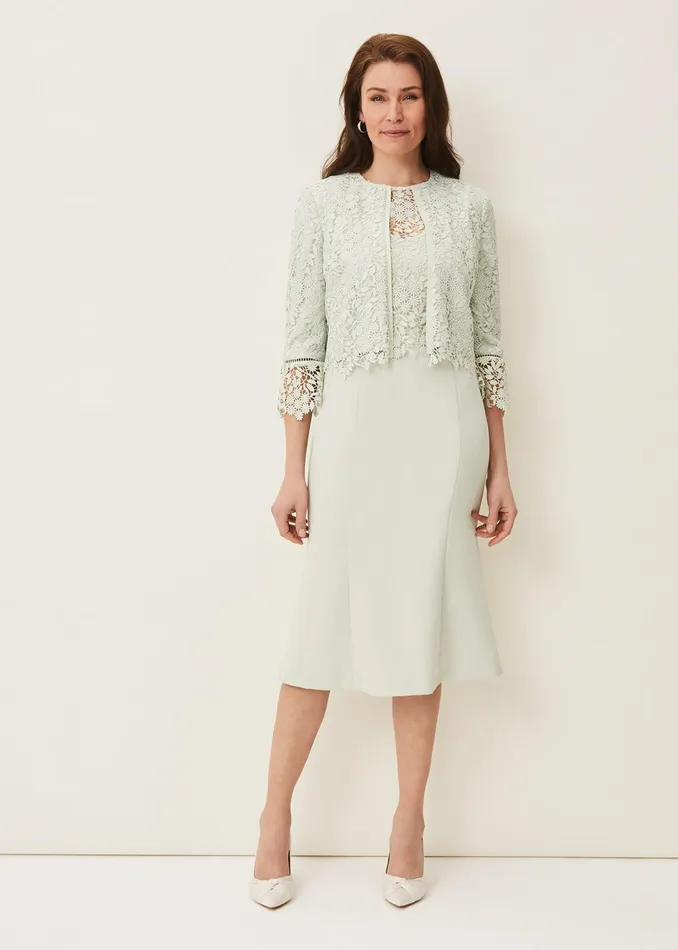 Women Phase Eight Jackets Georgia Lace Jacket Spearmint