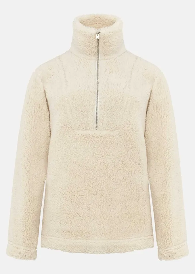 Women Phase Eight Jackets Ione Borg Zip Jacket Cream