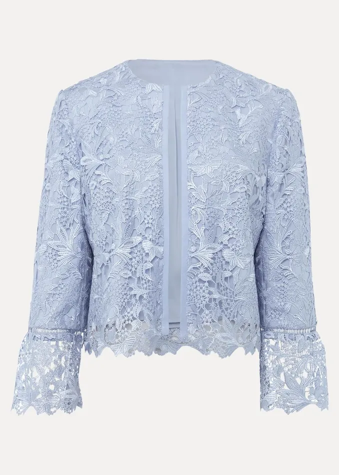 Women Phase Eight Jackets Isabella Lace Jacket Light Cornflower