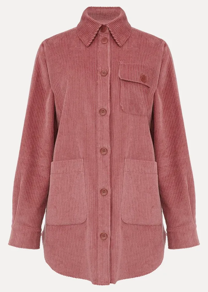 Women Phase Eight Jackets Katrina Cord Shacket Rose