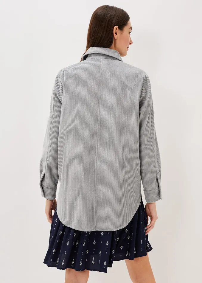 Women Phase Eight Jackets Katrina Corduroy Shacket Greysilver