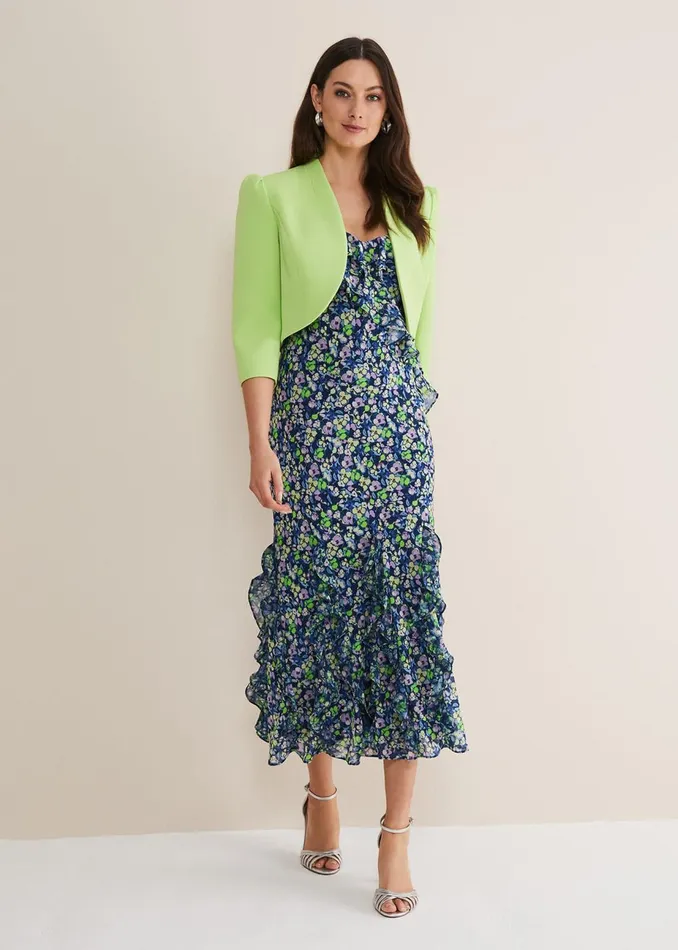 Women Phase Eight Jackets Leanna Cropped Jacket Apple Green