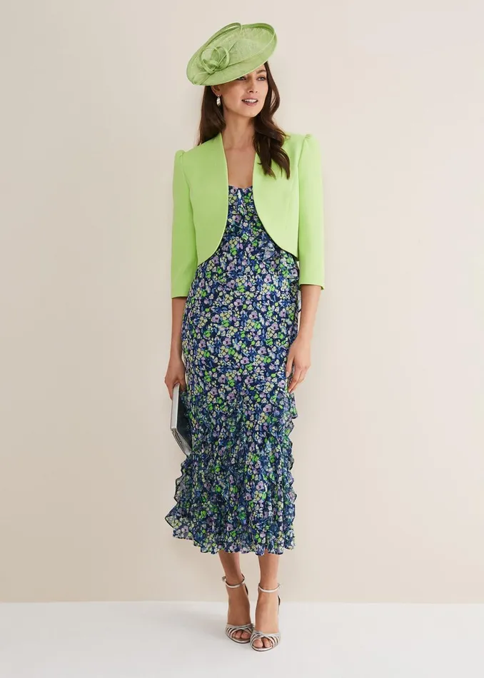 Women Phase Eight Jackets Leanna Cropped Jacket Apple Green