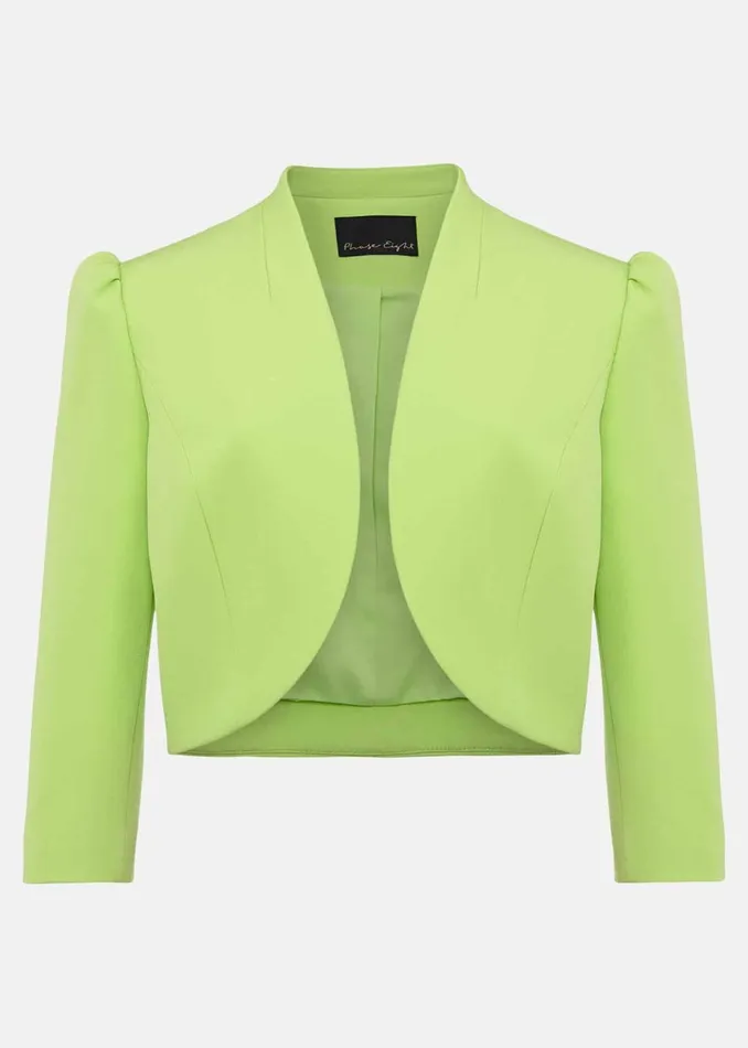 Women Phase Eight Jackets Leanna Cropped Jacket Apple Green