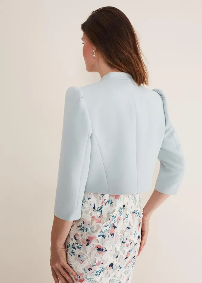 Women Phase Eight Jackets Leanna Cropped Jacket Eau De Nil