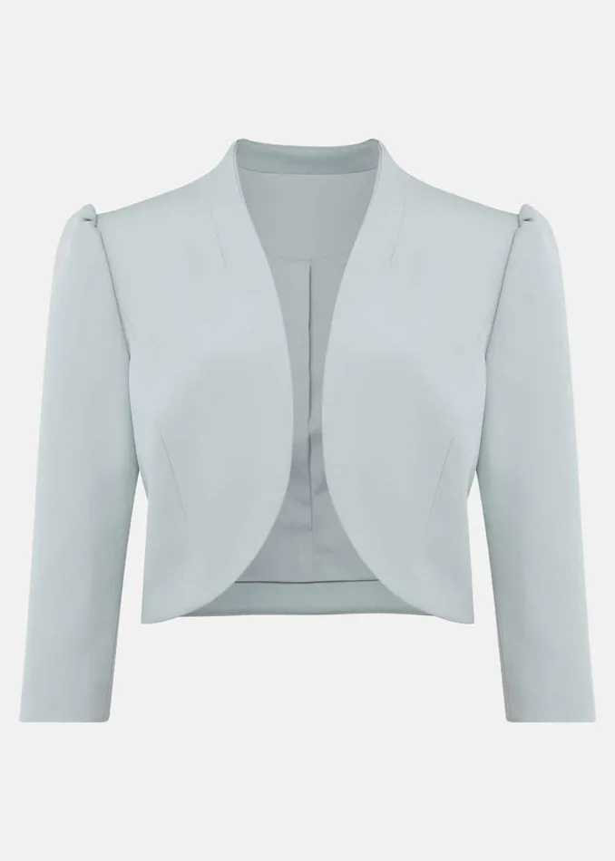 Women Phase Eight Jackets Leanna Cropped Jacket Eau De Nil