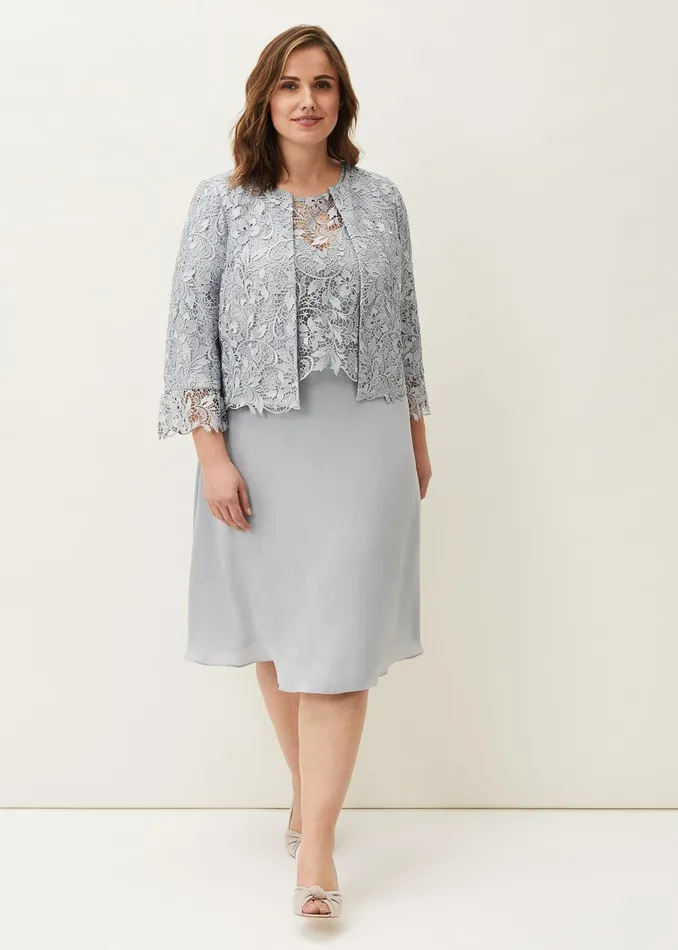 Women Phase Eight Jackets Luisa Lace Occasion Jacket Mineral
