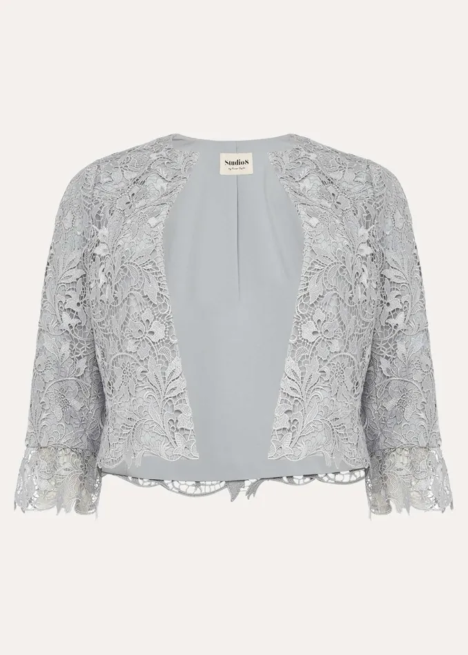 Women Phase Eight Jackets Luisa Lace Occasion Jacket Mineral