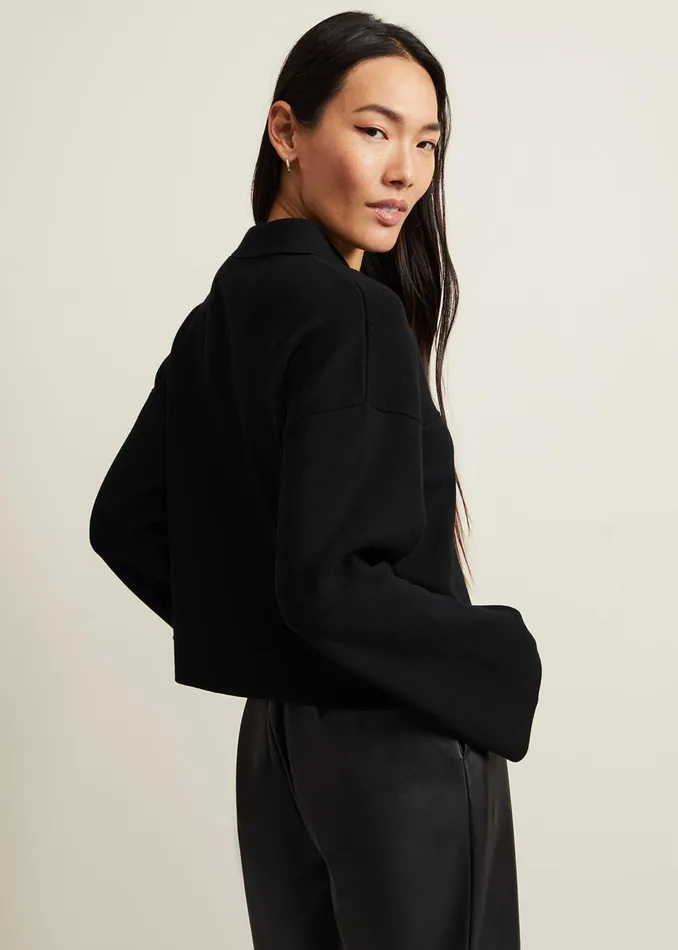 Women Phase Eight Jackets Maisie Zip Jacket Black