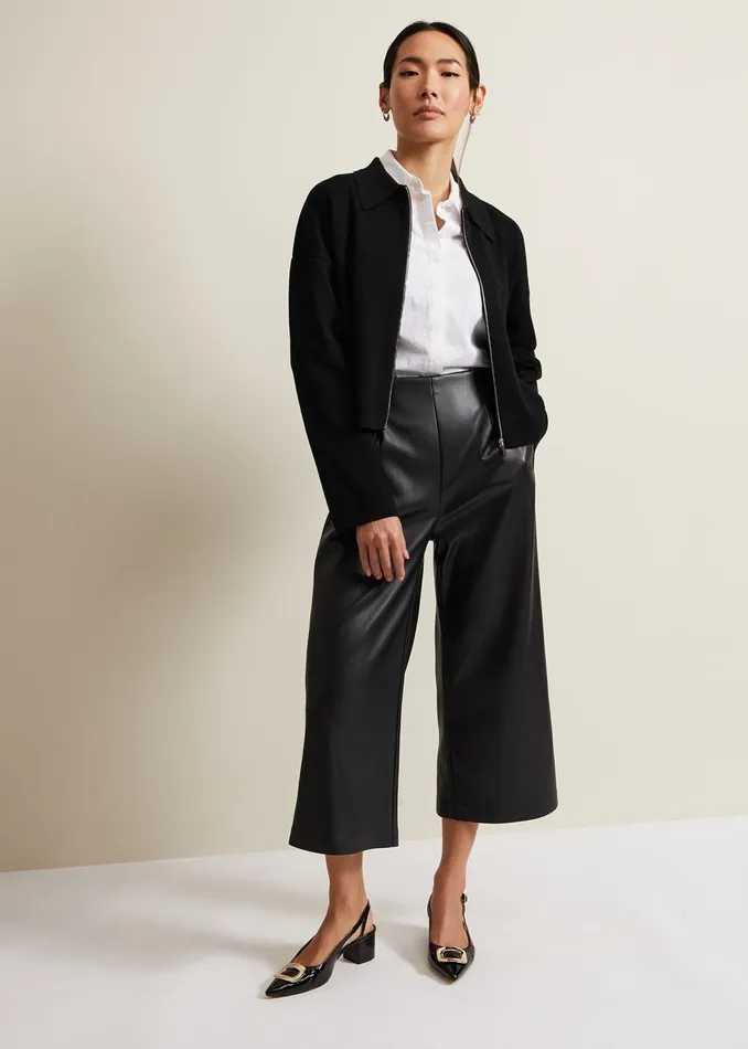 Women Phase Eight Jackets Maisie Zip Jacket Black