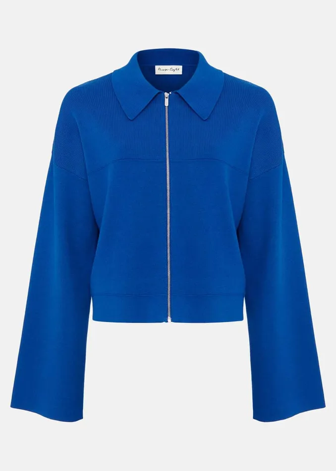 Women Phase Eight Jackets Maisie Zip Jacket Cobalt