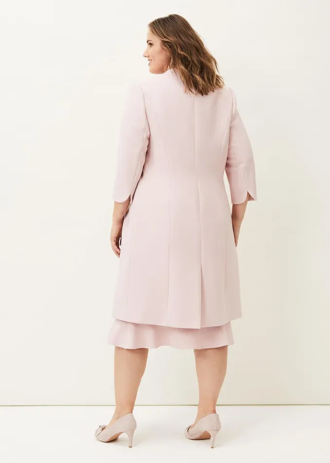 Women Phase Eight Jackets Melissa Longline Occasion Jacket Pearl