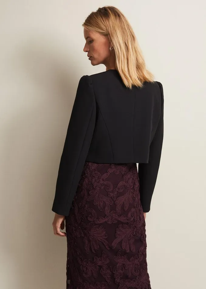 Women Phase Eight Jackets Nina Black Occasion Jacket Black