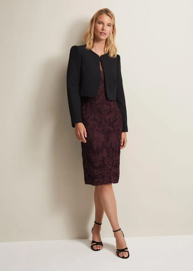 Women Phase Eight Jackets Nina Black Occasion Jacket Black