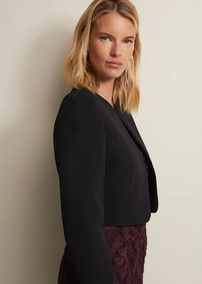Women Phase Eight Jackets Nina Black Occasion Jacket Black