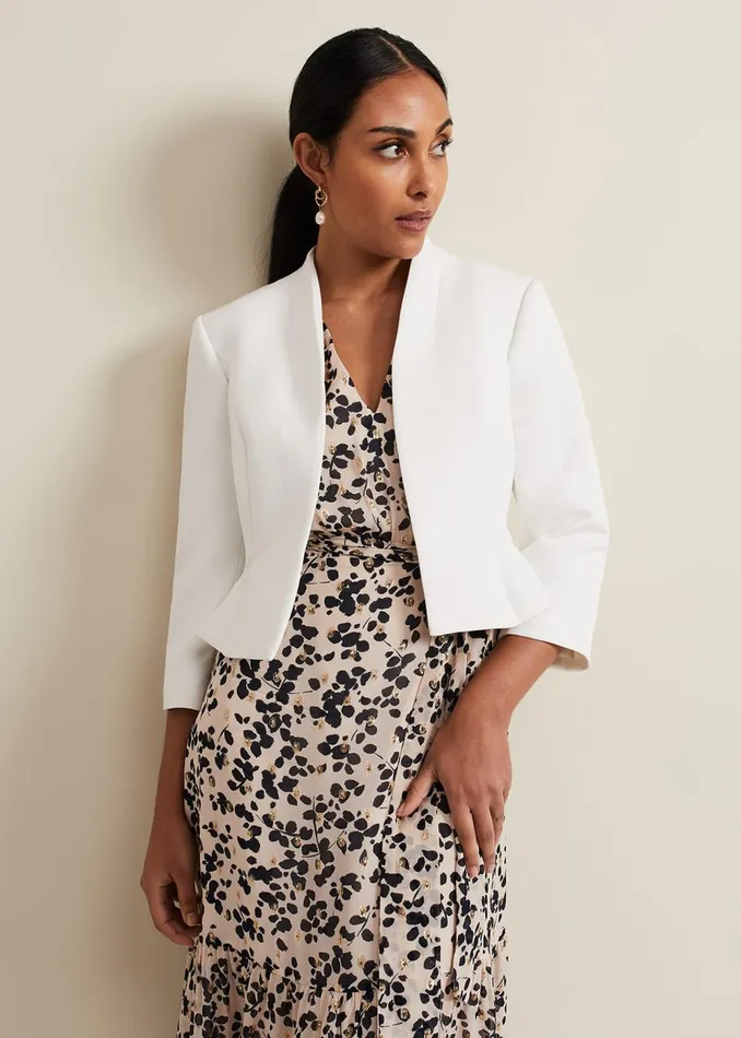 Women Phase Eight Jackets Petite Daisy Jacket Ivory
