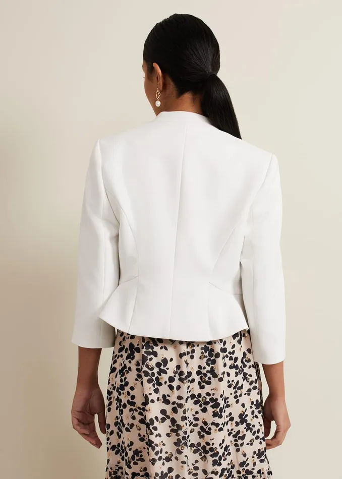 Women Phase Eight Jackets Petite Daisy Jacket Ivory