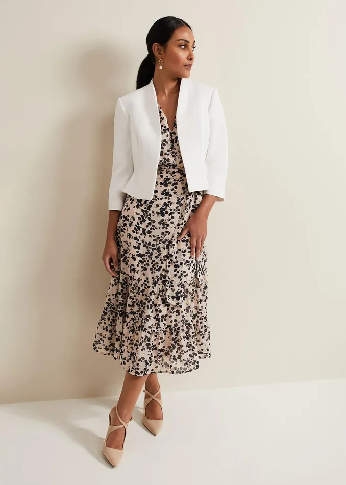 Women Phase Eight Jackets Petite Daisy Jacket Ivory