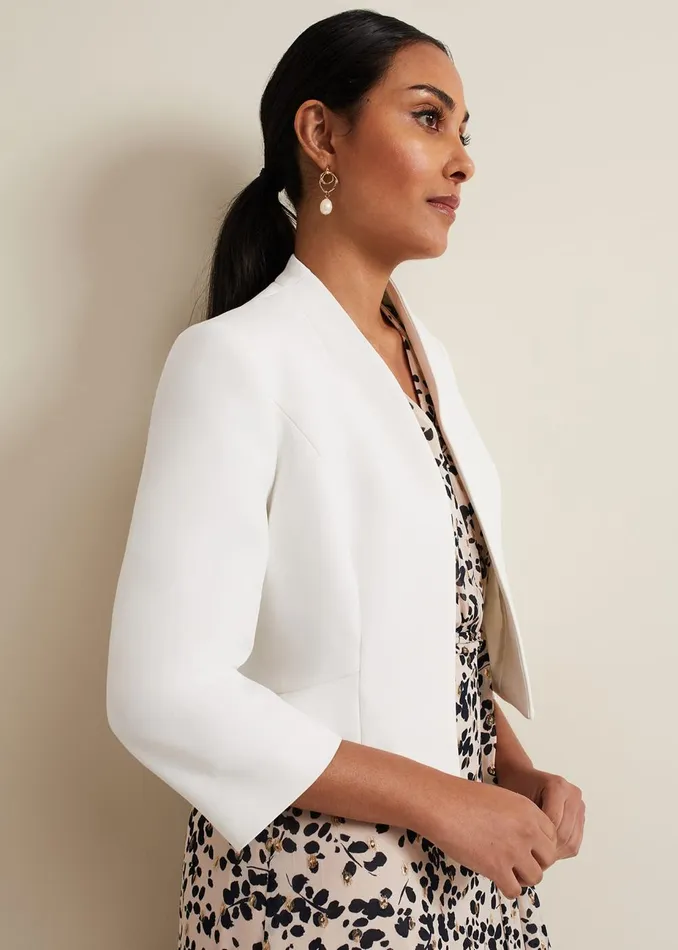 Women Phase Eight Jackets Petite Daisy Jacket Ivory