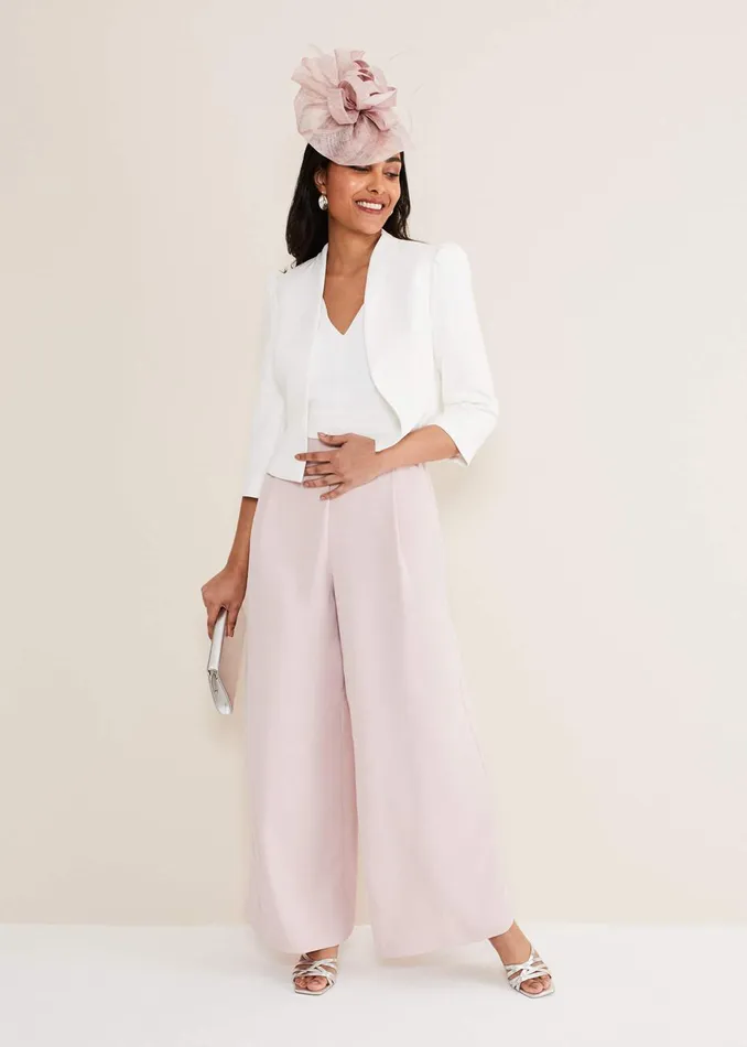 Women Phase Eight Jackets Petite Isabella Bow Jacket Ivory