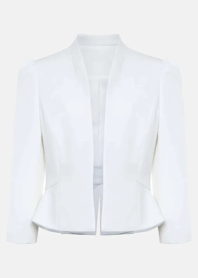 Women Phase Eight Jackets Petite Isabella Bow Jacket Ivory