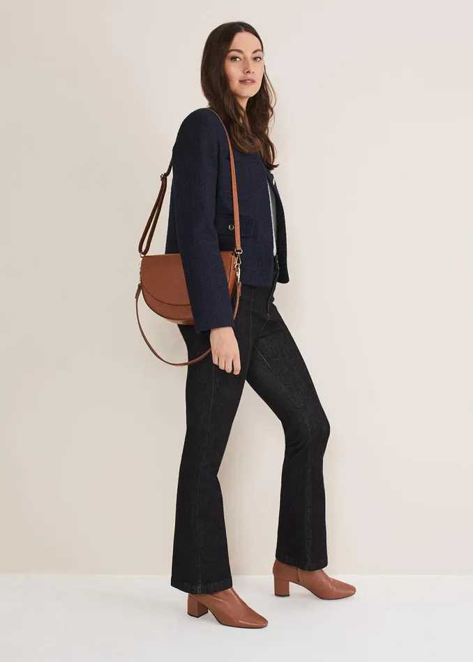 Women Phase Eight Jackets Ripley Tweed Jacket Navy