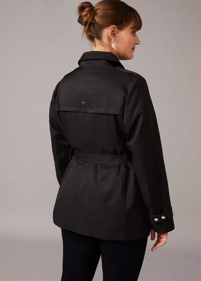 Women Phase Eight Jackets Rose Soft Biker Coat Black