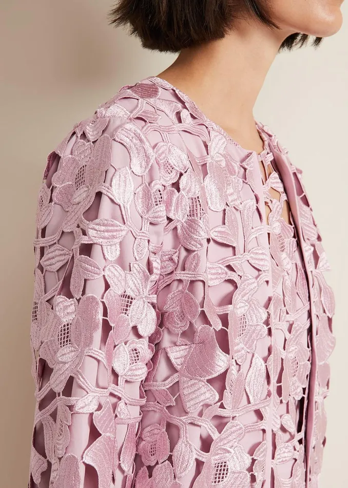Women Phase Eight Jackets Tallula Lace Coat Pink
