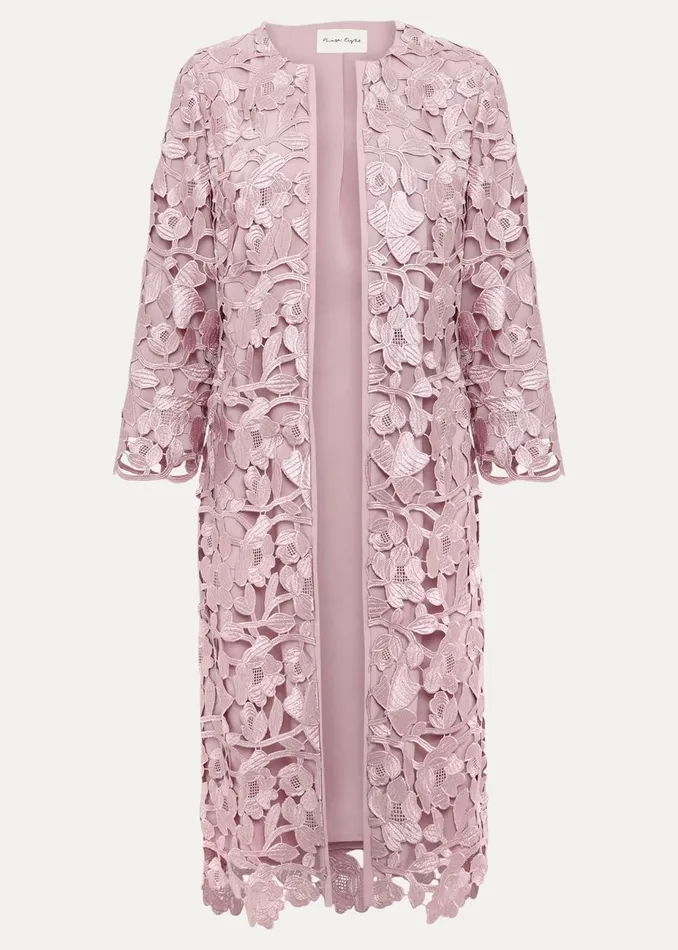 Women Phase Eight Jackets Tallula Lace Coat Pink
