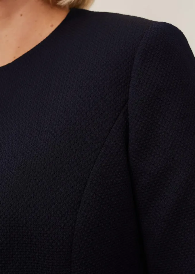 Women Phase Eight Jackets Tara Textured Jacket Navy
