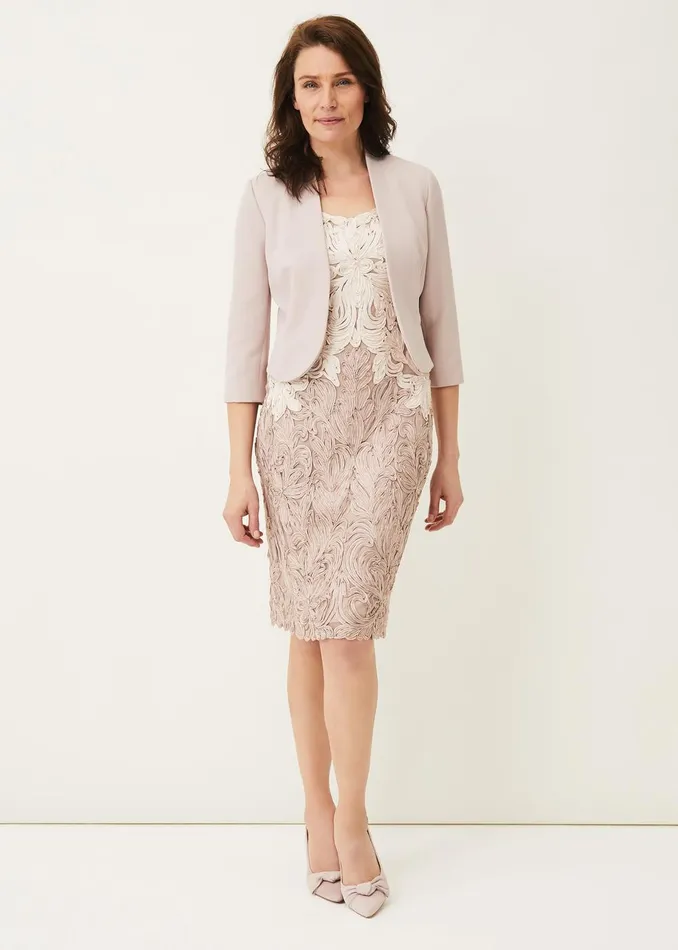 Women Phase Eight Jackets Taylor Occasion Jacket Taupe