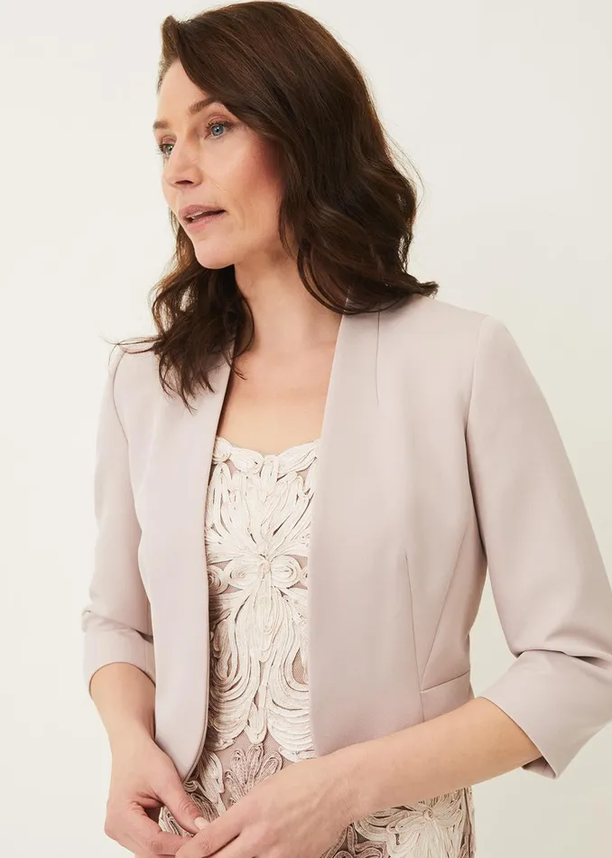 Women Phase Eight Jackets Taylor Occasion Jacket Taupe
