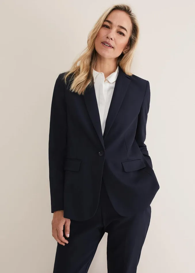 Women Phase Eight Jackets Ulrica Navy Blazer Midnight