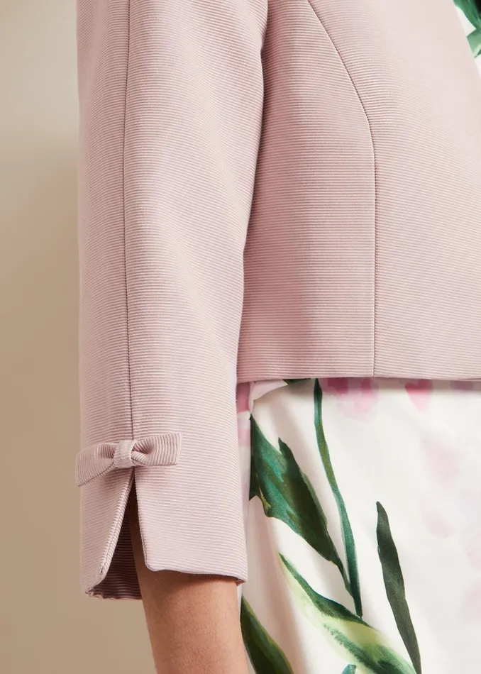 Women Phase Eight Jackets Zoelle Bow Jacket Pale Pink