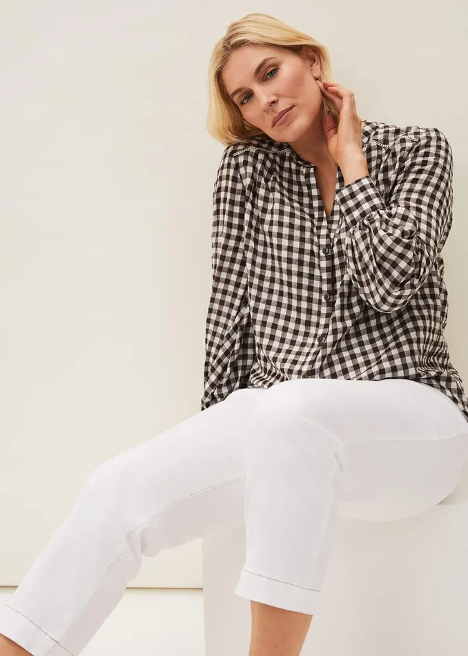 Women Phase Eight Jeans Ramona Cropped Straight Leg Jean White
