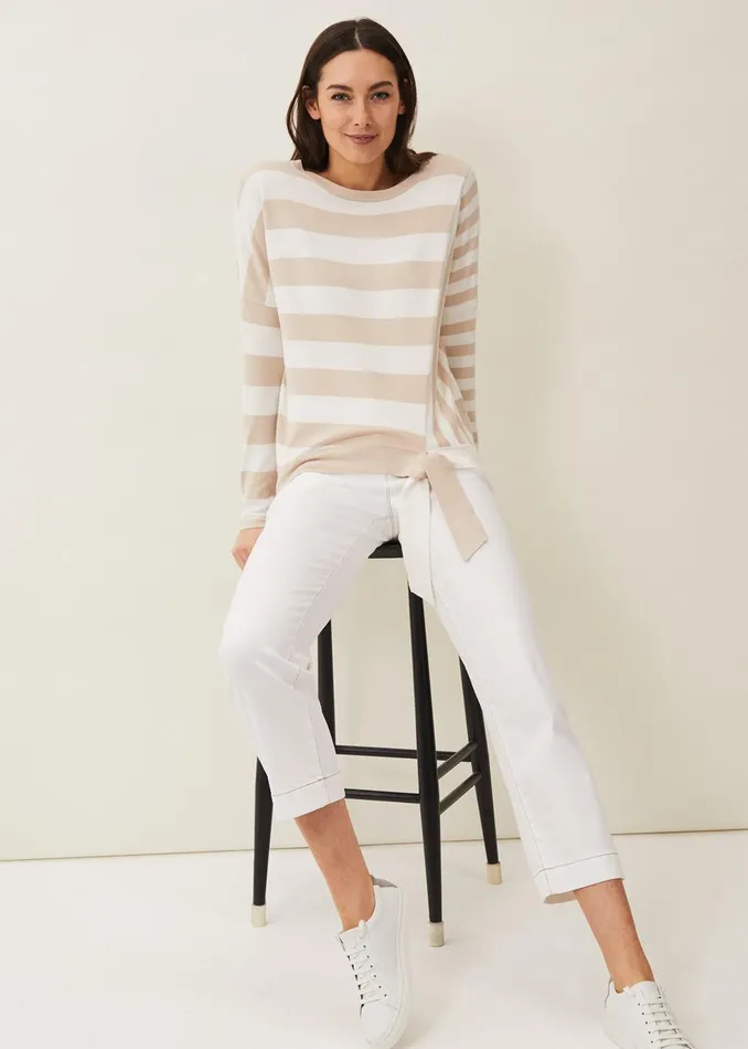 Women Phase Eight Jeans Ramona Cropped Straight Leg Jean White
