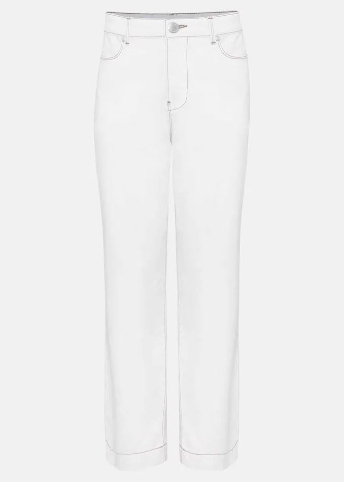 Women Phase Eight Jeans Ramona Cropped Straight Leg Jean White